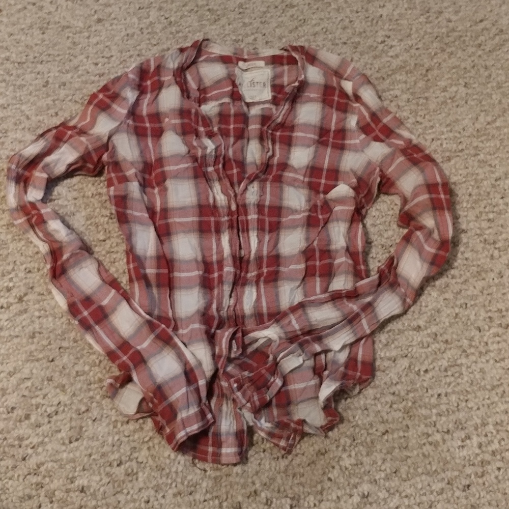 Cotton Hollister Plaid Button Down